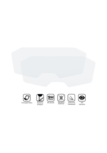 Gp Kompozit Yamaha Mt-07 2016-2021 Uyumlu Motosiklet Ekran Koruyucu Şeffaf