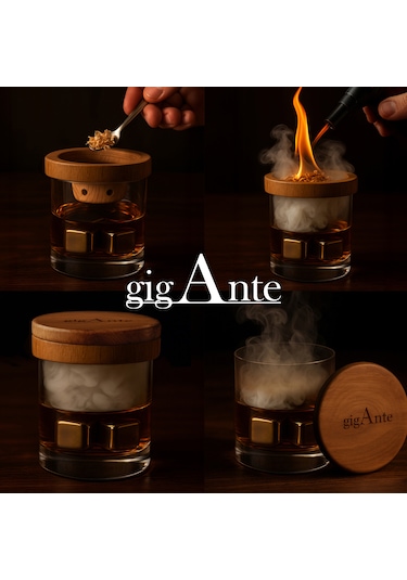 Gigante Viski & Kokteyl Tütsüleme Seti