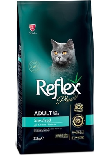 Reflex Plus Sterilised Tavuklu Kısırlaştırılmış Yetişkin Kedi Maması 15 KG