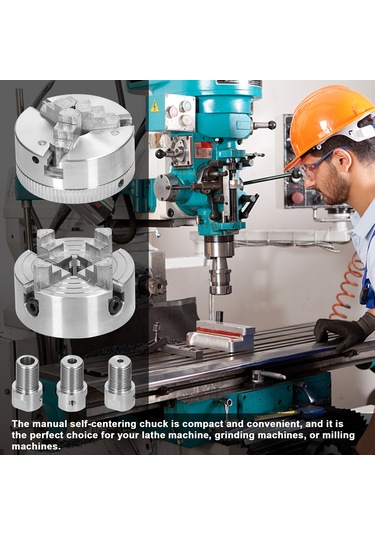 Lemestar "3 Çeneli / 4 Çeneli Manuel Merkezleme Torna Aynası - Frezeleme Ve Taşlama Makineleri İçin"