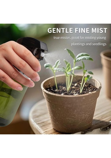 Vkemall Yeşil İç Mekan Bitki Temizlik Spreyi - 2 Adet 16.9 Unç, Ayarlanabilir Uç, Sızıntısız Sulama Bidonu