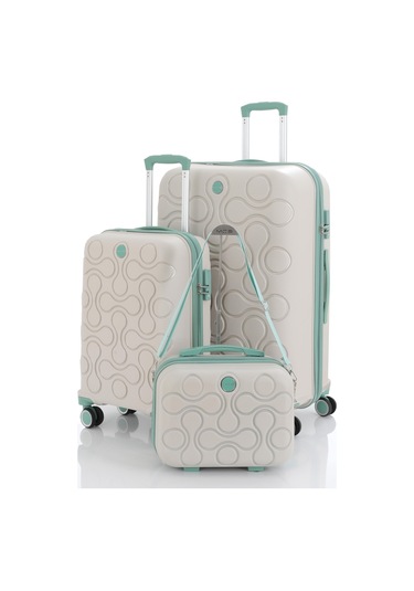 Mçs Polipropilen 3lü Valiz Seti Büyük & Kabin & Makyaj V376 S23sy1000053-set 10730 3'lü Set Çok Renkli