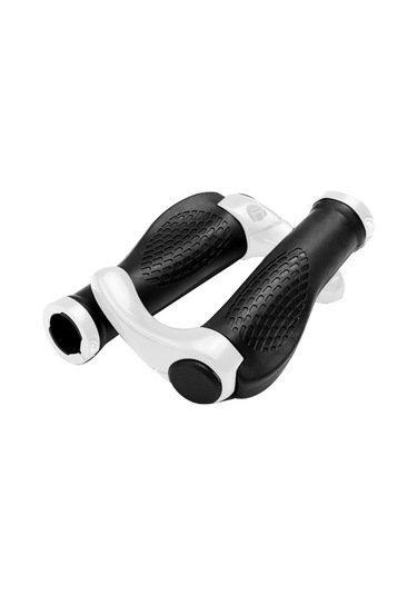 Yuntech01 Bisiklet Alüminyum & 38 Kauçuk Tutamak Kolu, Güvenli Kilitleme, Uzun Sürüşler İçin Konfor, Asit Uyuşması Giderici, Beyaz Çok Renkli