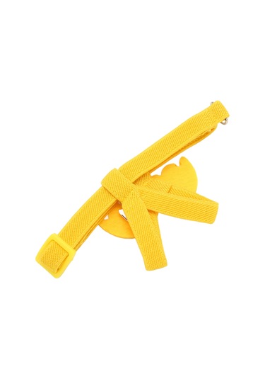 Moveevo Kuş Uçuş Tasma, Lateks İpek Esnek Kemer, Canavar Kuşları İçin Antrenman Ve Uçuş İçin Hafif Tekerlek, Sarı Renk