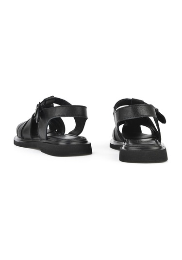 Ziya, Kadın Hakiki Deri Sandalet 1511047z600 Siyah 1511047z600 000 Siyah