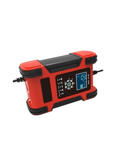 Ebitda 12v/24v 12a 7-step Smart Battery Charger, Multi-function Car Battery Red, Advanced Model