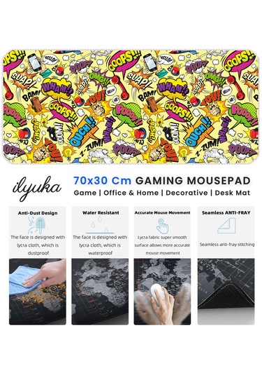 İlyuka Mousepad 70x30cm Büyük Boy Xl Mp527030 Funny Figures