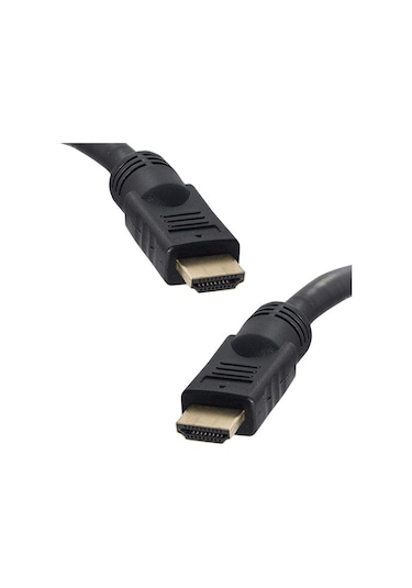Powermaster Plastik Düz Siyah 25 Metre  Hdmi Kablo Poşetli