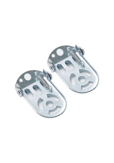 Tongxida Çocuk Bisikleti Arka Koltuk Ayaküstü, Dayanıklı Demir Pedal, Güvenli Yolculuk İçin Yardımcı Ayak Destekleyici, Beyaz Gümüş