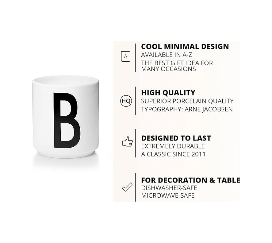 Harfli Kahve Kupası / Harfli Kupa Basit Stil Harf B Diğer