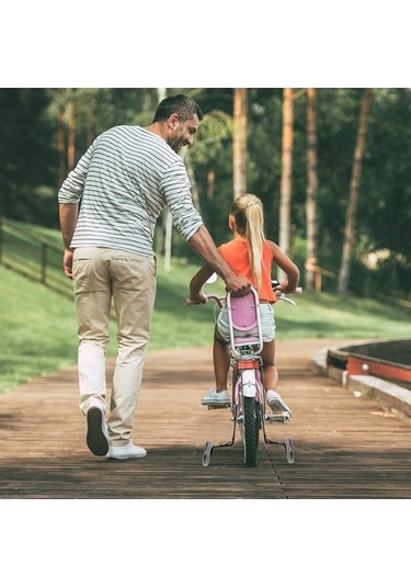 Ebitda Xindoker 12-20 İnç Bisiklet Eğitim Tekerlekleri - Siyah Ve Parlak Renkler Siyah