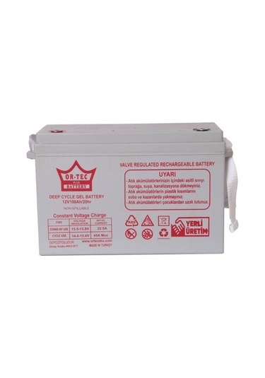 Or-tec Akü 100 Ah Solar Akü