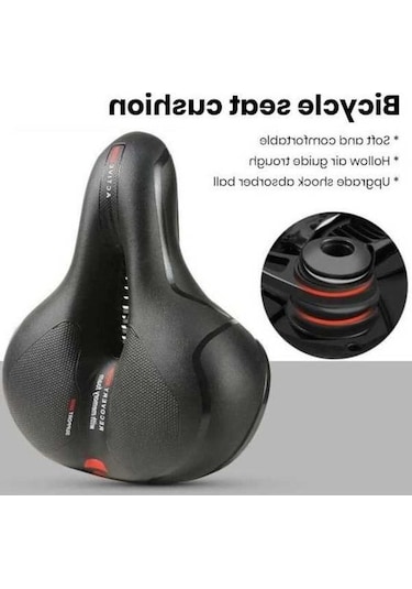 Pazly Geniş Sarı Hafızalı Köpük Bisiklet Koltuğu, Şok Emme, Yansıtıcı Şerit, Rahat Oturma, Bisiklet Selesi Uyumlusu, İç/dış Mekan Sarı