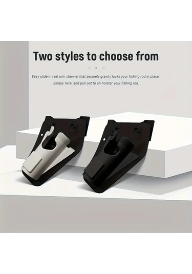 Techbloom Siyah 1 Adet Portatif Olta Kamışı Bel Bandı Plastik Malzeme Ayarlanabilir Eller Serbest Hızlı Çekme Tasarımı Fly Fishing Ve Kıyı Balıkçılığı İçin