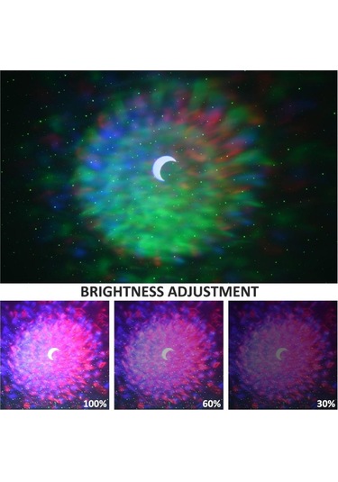 Bring Starry Şarjlı Okyanus Yıldızlı Gökyüzü Projeksiyon Işık Gec Çok Renkli