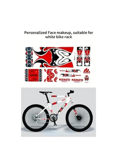 A1-bisiklet İskeleti Etiket Mtb Ön Çatal Arka Çatal Çıkartmaları Bisiklet Koruyucu Renkli Film Bisiklet Aksesuarları Dekoratif Çok Renkli