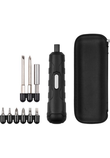 Mufunye 8 Uçlu Mini Şarjlı Tornavida Seti, Tip-c Usb Şarj, İleri/geri Dönüş, Fermuarlı Taşıma Çantası