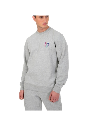 Esqudo Skull Erkek Sweatshirt Eswtp0001 Gri