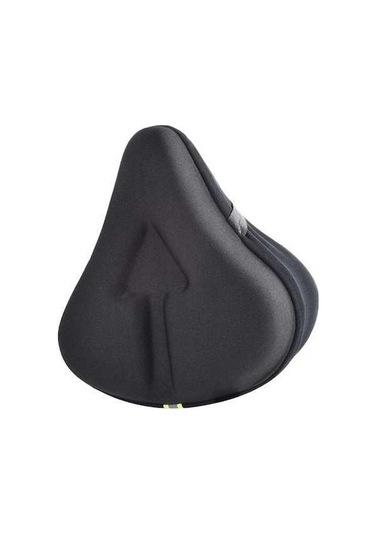 Tongxida Suntek Geniş Bisiklet Koltuk Minderi Siyah - Sabit Bisikletler İçin Komfortlu Koltuk Destek Siyah