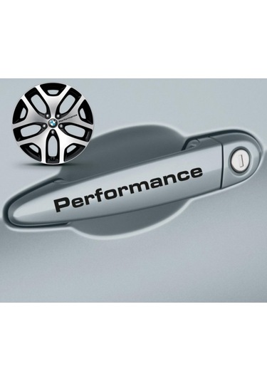 Performance Kapı Kolu Sport Sticker Yapıştırma 8 Ad