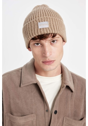 DeFacto Erkek Dokuma Etiketli Bere U9177AZ24WNBG305