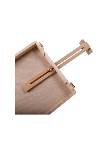 Sones Sanatçı El Sanatları Masaüstü Şövalesi Entegre Ahşap Kutu Sanat Çizim Boyama Masa Kutusu