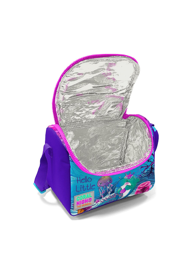 Coral High Kids Pembe Mor Kaplumbağa Desenli Thermo Beslenme Çantası 11756