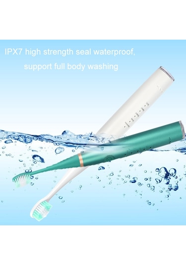 6'sı 1 Arada Elektrikli Diş Ölçekleyici Diş Taşı Temizleme Diş Temizleme Seti, Renk: Yeşil Temel