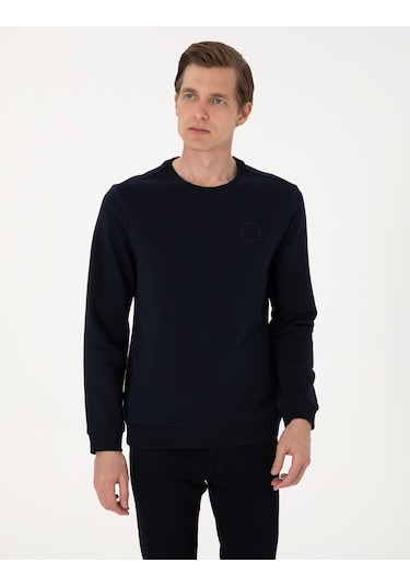 Pierre Cardin Erkek Lacivert Sweatshirt 50314978-vr033 Lacivert