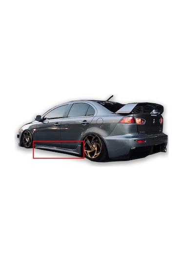 Mitsubishi Lancer 2009 Sonrası Evo 10 Yan Marşpiyel Seti Plastik