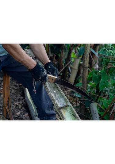 Ahşap Saplı Eğri Testere 350mm Bahçe, Budama Ve Ağaç Kesme İçin Profesyonel El Testeresi