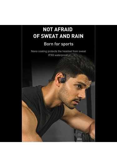 Novahub Bh330 Kemik İletimli Spor Kulaklığı: Bluetooth 5.3, Ipx6 Su Geçirmez, Mikrofonlu, Siyah, İletişim Ve Sağlık İçin İdeal