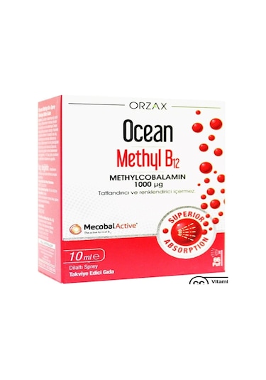 OCEAN METHYL B12 1000 MCG 10 ML + OCEAN D3 K2 VITAMIN DAMLA 20 ML