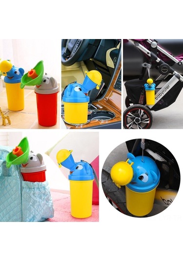 Ranyeek Erkek Bebek Taşınabilir Idrar Kabı - Araç Ve Ev Kullanıma Uygun - Kolay Kullanimlı, Dayanıklı Materyal - Bebekler İçin Sarı Tuvalet Diğer