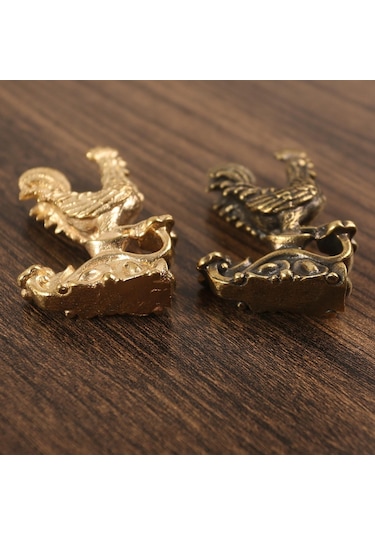 Suntek Magideal Tavuk Heykelcik Çin Horoz Heykeli Mağaza Bakır-rengi