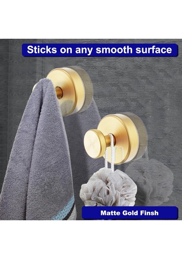 Hfambition Paslanmaz Çelik Banyo Askısı - 4'lü Set, 6.8kg Taşıma Kapasiteli Siyah