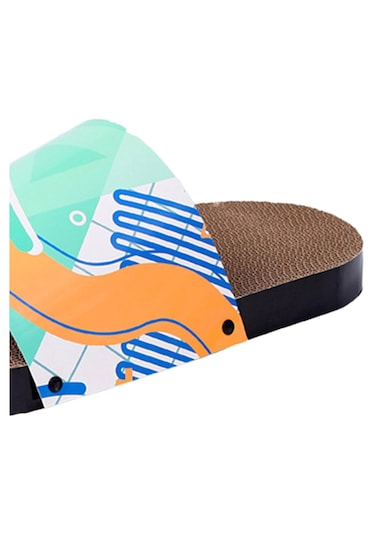 Suntek Terlikler Kedi Tırmığı Karton Yatağı Kapalı Yeşil