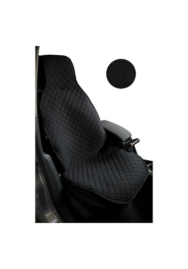 Oto Koltuk Minderi Terletmez 3'lü Set Siyah Cepli