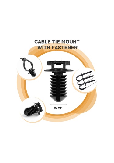 160pcs Evrensel Push Montaj Kablosu Zip Kravat Arabalarla Uyumlu Tekne Römorku Polaris Utv