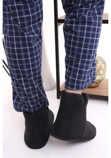 Redplay EB312 Erkek Panduf Ev Botu Ev Ayakkabısı Siyah