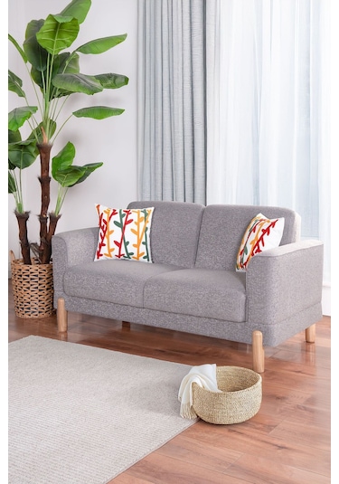 Bohera Bohem Koltuk Iki Kişilik Koltuk Açık Gri Açık Gri