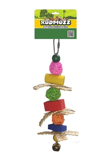 Rodmozz Hasırlı Küplü Toplu Kemirgen Oyuncağı