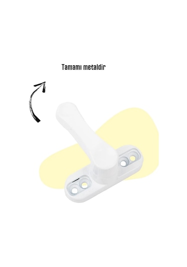 10 Adet Metal Beyaz Pencere Emniyet Kilidi Çocuk Hırssız Kilidi
