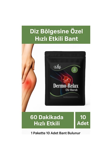 Dermo Relax Illa Life Hızlı Etkili Yeni Dermo Relax Diz Bandı 10'lu