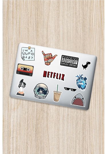 Dekoratif Laptop Notebook Tablet Telefon Sticker Set 02