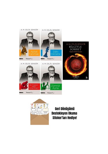 A. M. Celal Şengör 5 Kitap Set + Okuma Sticker'ları