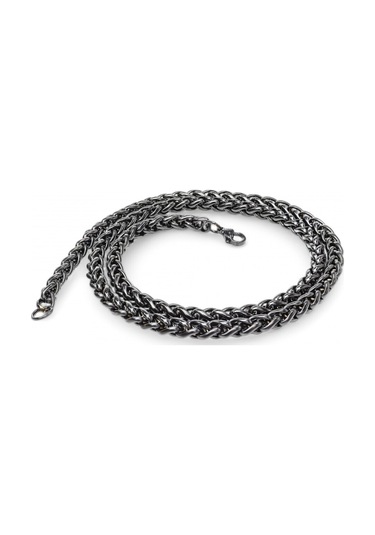 Fm Siyah Renk Çelik Kolye 6mm 3183cek019 Siyah