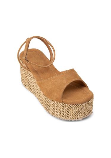 Deery Kadın Taba Renkli Platform Sandalet - Rd814ztbac01 Taba