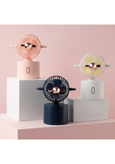 Yue Store Yaratıcı Uçak Sallayan Kafa Hayranı Işığı Lüks Mavi 6419 Mavi