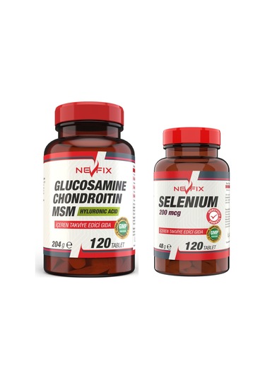 Nevfix Selenium 120 Tablet Glucosamine Chondroitin Msm 120 Tablet